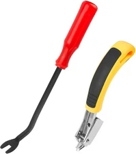Staple Remover Heavy Duty 2Pcs Upholstery and Construction Staple Puller Tack Li