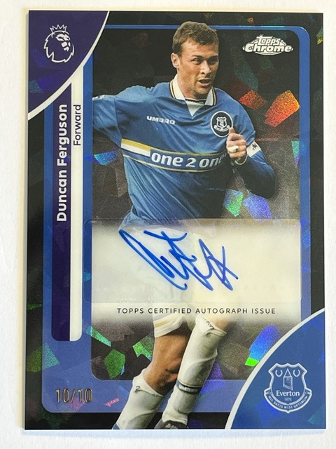 2025-26 Topps Chrome Sapphire Premier League - Duncan Ferguson AUTO BLACK #/10