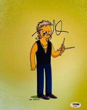 Joey Kramer Aerosmith Autographed The Simpsons 8x10 Celebrity Photo (PSA)