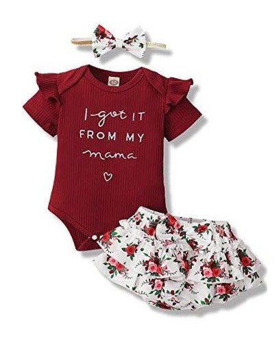 Newborn Infant Baby Girl Clothes Romper Shorts Set Floral Summer Outfits Cute