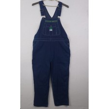 Liberty Bib Overalls Mens 44x30 Navy Blue Denim Workwear Carpenter Pants NWT