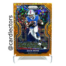 2020 Panini PRIZM Football ZACK MOSS #311 RC Orange Disco PRIZM Parallel BILLS