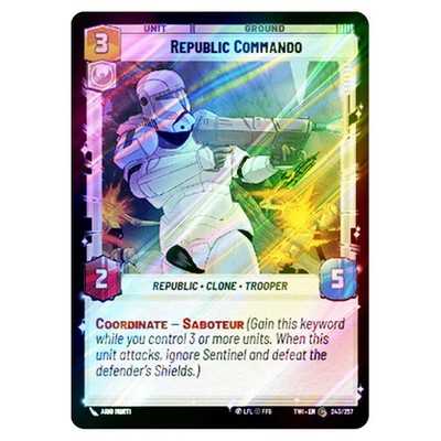 Star Wars Unlimited Twilight of the Republic Republic Commando (Common) 243/2...