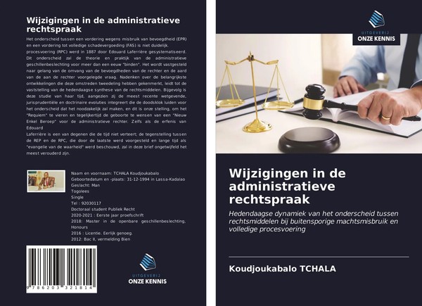 Koudjoukabalo Tchala | Wijzigingen In De Administratieve Rechtspraak | Buch-image