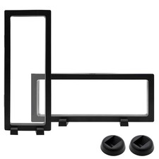 2PCS 3D Floating Frame Display Stands, Transparent Display Floating Frame Hol...
