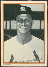 1985 Topps Circle K All Time Home Run Kings #15 Stan Musial Baseball NM