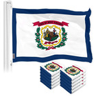 New Listing10 Pack: West Virginia Wv State Flag 3x5 Ft LiteWeave Pro Series Printed