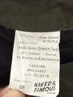 Naked & Famous Denim Slim Chino Green Khaki Pants Mens Sz 28 — photo 4