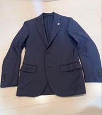 Good Condition Lardini Tailored Jacket 44 Navy