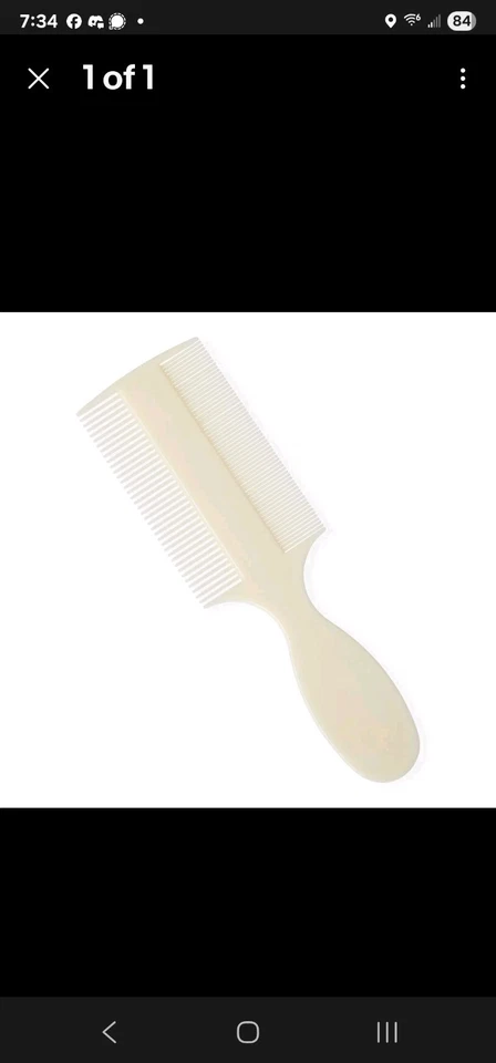 Medline MDS137013 Peine Plástico Libre de Látex para Pelo de Bebé, 6", Marfil (Pack de 144) Foto 3 de 3