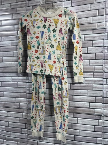 Hanna Andersson Size 10 (140) Disney Princess Belle Long John Pajamas Organic - Picture 2 of 13