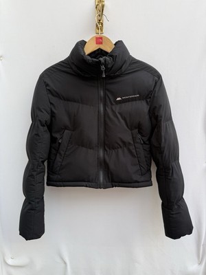 Monterrain Vista Cropped Puffer Jacket Black Lightweight Insulated Damen S/SM