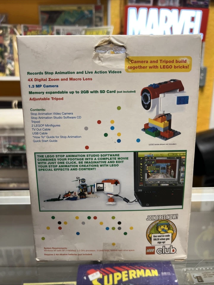 Lego Stop Animation Video Camera 1.3MP - Adjustable Tripod w/ 2 Minifigures - Image 2 of 4