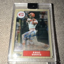 2022 Topps Clearly Authentic Autographs Eric Davis Cincinnati Reds