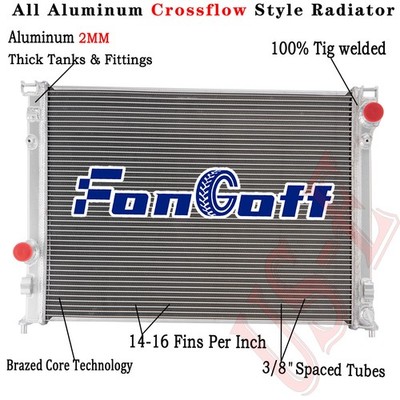 3Rows Aluminum Radiator For 2009-2023 Dodge Charger Challenger 3.6L V6 5.7L V8