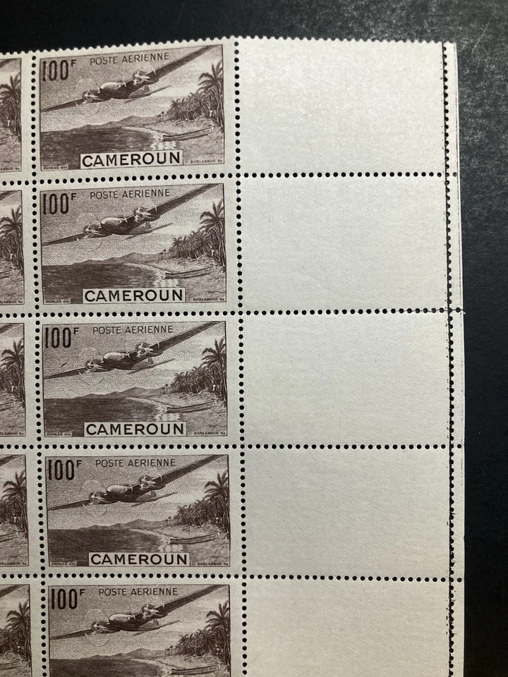 64. Cameroun , 1943-44，sheet of 25，crease，SC#C7I，MNH - Image 3 of 4