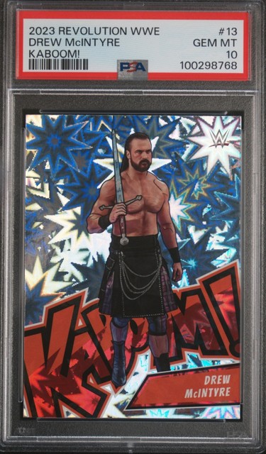 DREW MCINTYRE 2023 PANINI REVOLUTION WWE KABOOM! CASE HIT SSP #13 PSA 10 GEM