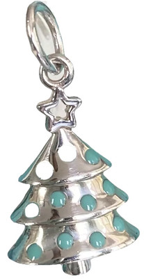 TIFFANY＆Co ティファニー オーナメント Tiffany&Co. Christmas Charm Tree Blue Enamel Pendant Sterling