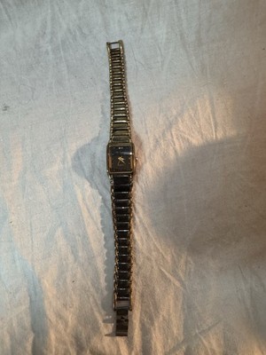 Vintage Lee Cardeen Women s Watch Black & Gold Ban As-Is Not Working