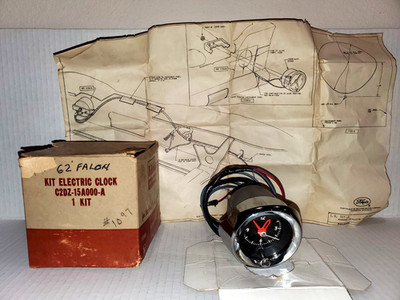 NOS 1962 1963 62 63 Ford Falcon Clock Kit Tested Works Beautiful