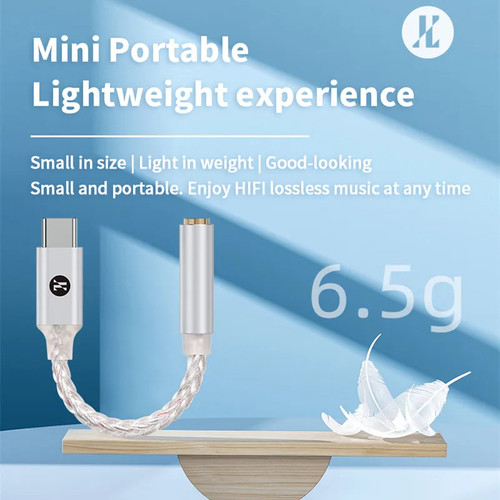 Portable Code Amplifier Dual Chip Digital Audio Adapter Type C To 3.5mm Earphone - Picture 7 of 22