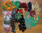 VTG Jewelry Findings Lot_Parts_Bakelite Celluloid Casein Glass Plastic Novelty_
