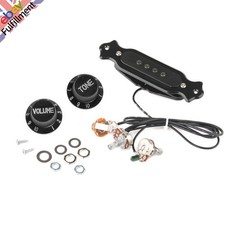 Pre-Wired 6-String Coil Guitar Magnetic Pickup Harness Single Tone With 1T1V a