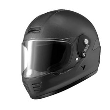 By City Rider Moto Motorcycle Motorbike Full Face Helmet Matt Black