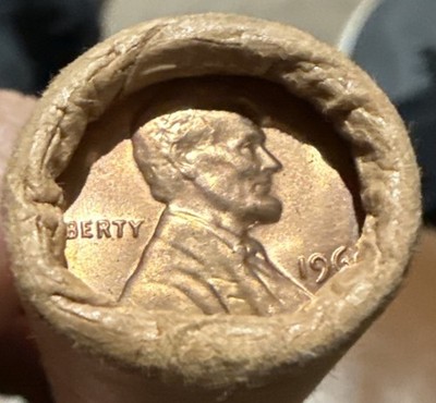 1968-D Original Bank Wrapped Lincoln Memorial Cent Penny Roll