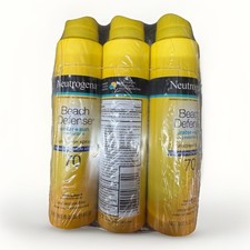 3 Pack Neutrogena Beach Defense Sunscreen Spr...