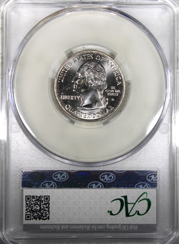2002-D Tennessee State Quarter CAC Choice BU Sample Slab - Picture 3 of 4