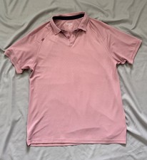 Rhone Delta Pique Polo in Misty Rose Men's Medium EUC