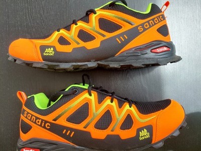 Wanderschuhe, Atmungsaktive Trail Running Trekkingschuhe, Orange/Schwarz, Gr.46