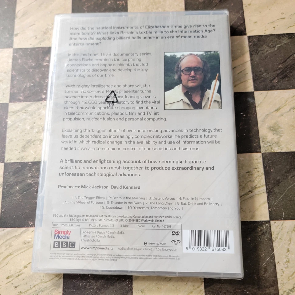 Connections 1 James Burke 3 DVDs Complete Series BBC Educational New Sealed - Image 2 of 4