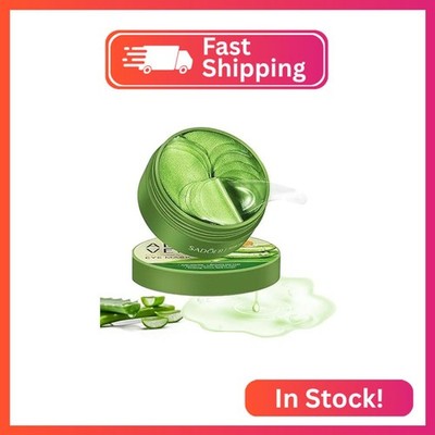 firstfly 60 PCS Aloe Vera Eye Masks,Under Eye Patches for Dark Circles and Puffi