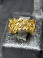 24k Gold plated ring sizes 7-9 message before...