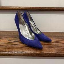 Guess Blue Suede Pointed Toe Pumps