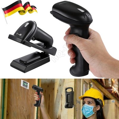 Handheld Barcodescanner Funkscanner USB 2D QR Code Inventory Reader kabellos DHL