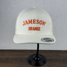 Jameson Orange Hat Baseball Cap Snapback Adjustable White and Green