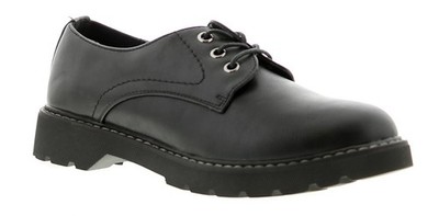 Apache flache Damenschuhe Katala Schnürschuhe schwarz UK-Größe