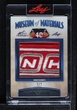 2021-22 Leaf Art of Hockey Museum Materials Navy 7/7 Patrick Lalime #MM-21 y0t