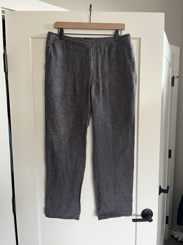 Our Legacy, Our Legacy Charcoal Linen Relaxed Trouser Men 48