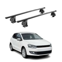 Stahl DachträGer FüR VW Polo Mk5 2009-2017 5TüR TÜV AbschließBar 2Tlg Schwarz