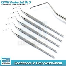 Set Of 5 Periodontal Probes CPITN Probe Ball End Dental BPE PSR Screening Probes