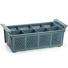 Nicunom Large Flatware Rack 16 Plastic Cutlery Basket 8-Slot Silverware