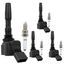 4Pcs Ignition Coils & Spark Plugs For Audi Q2 2018-2020 Seat Ateca 1.4L 2019-20