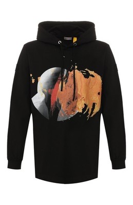 Moncler Genius 6 1017 ALYX 9SM Margiela Con Cappucio Printed Oversized Hoodie S