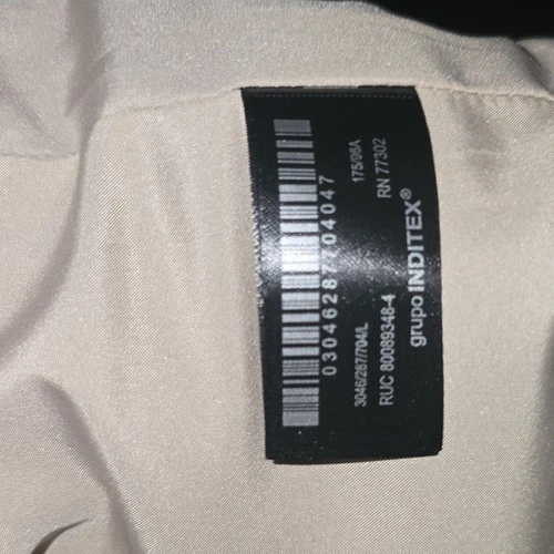 ZARA  Beige Wool Blend Full Zip Jacket Lined Pockets Size L image 17