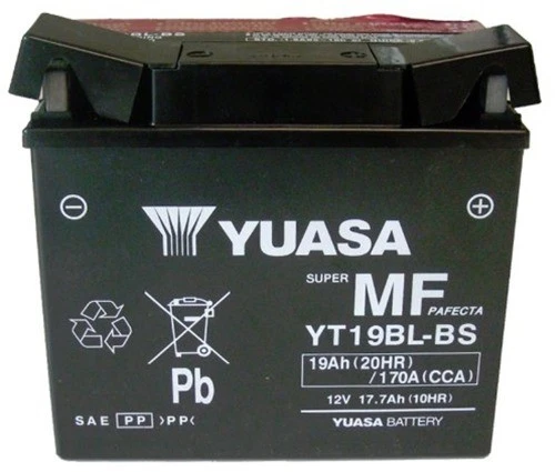 Batería Yuasa Alto Rendimiento Libre de Mantenimiento - YT19BL-BS YUAM6219BL Foto 3 de 4
