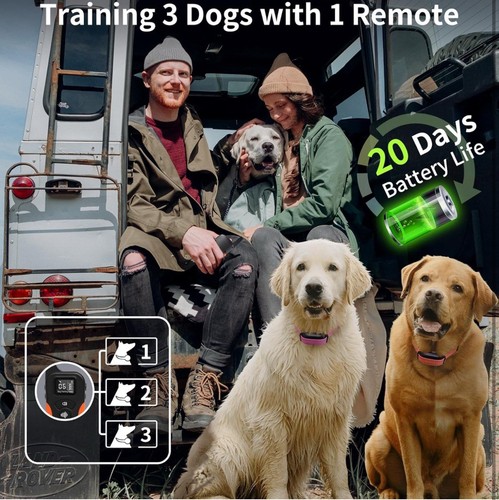 No ShockDog Collar with Remote 3300ft Range, Strong Vibrating, Beep BLACK - Picture 5 of 7